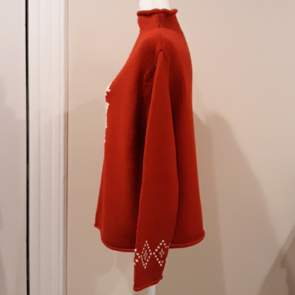 Red snowflake design sweater by Sonoma Size Large - Picture 9 of 12
